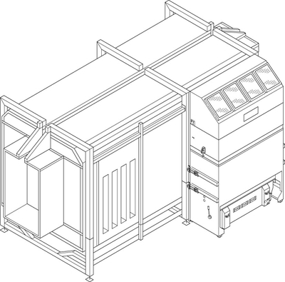 Suho nanošenje - ICF filter booths - Kabine